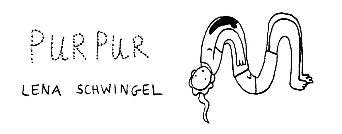 Titelbild des Comics "Purpur" von Lena Schwingel, veröffentlicht vom Polly Verlag